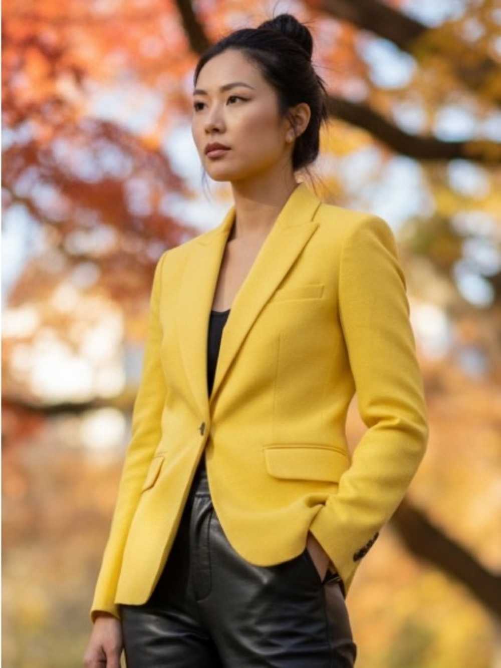 Veronica Beard Yellow Single Button Blazer (Dickey zip in compatible) | Size 6